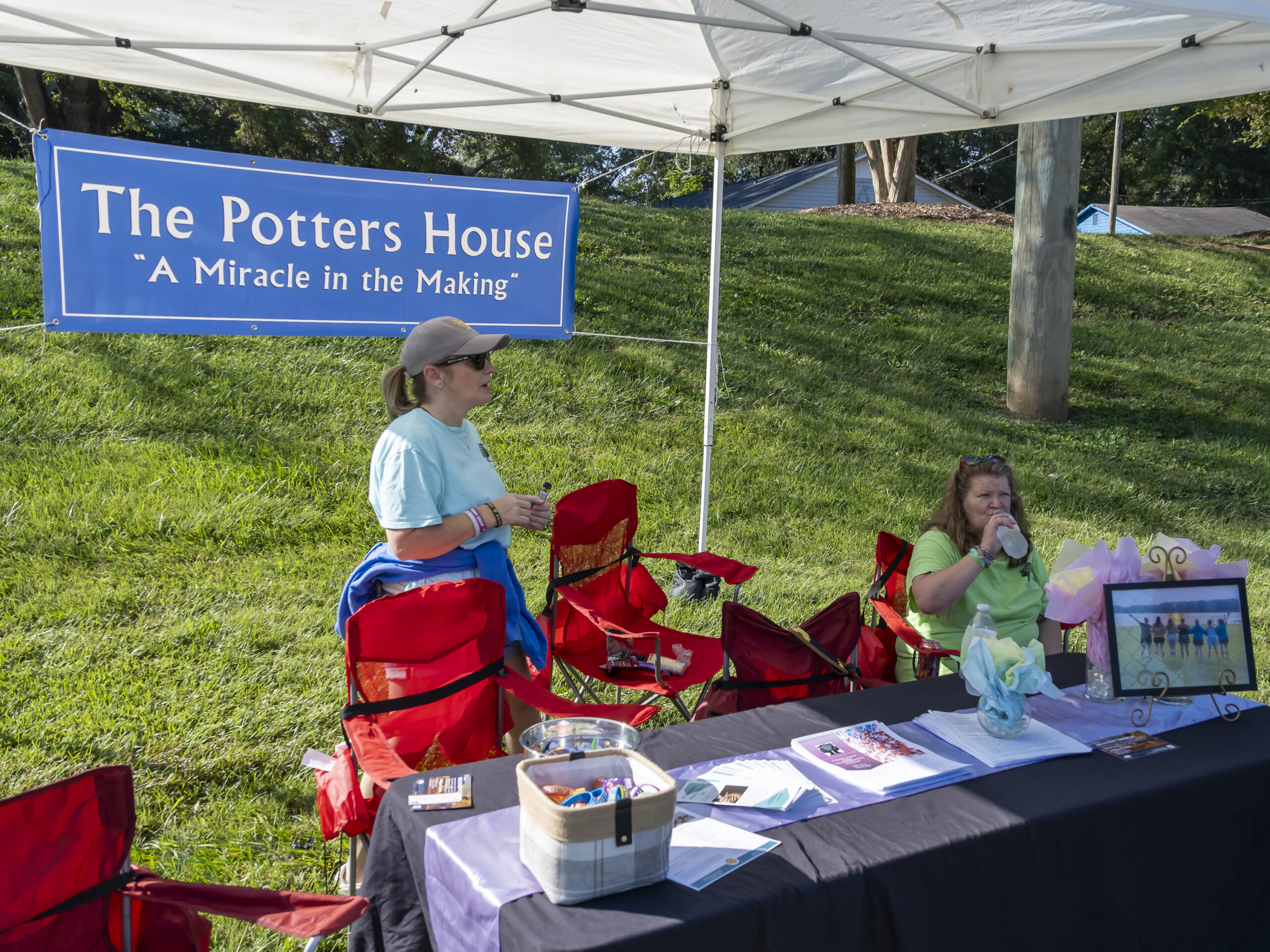 Volunteers and attendees at Gaston Recovery Walk